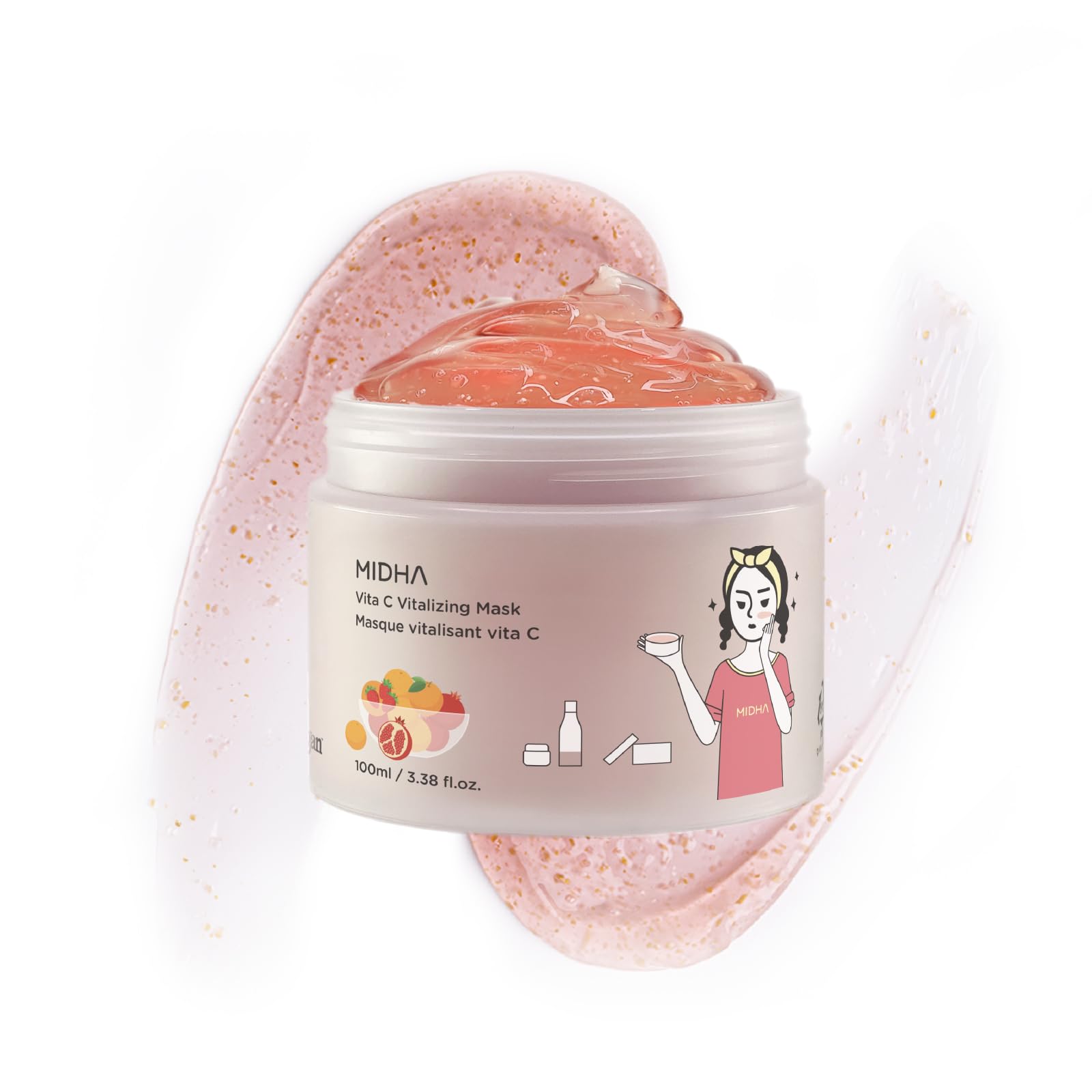 Amazon.com : MIDHA VITA C VITALIZING MASK, 3.38fl.oz/100ml